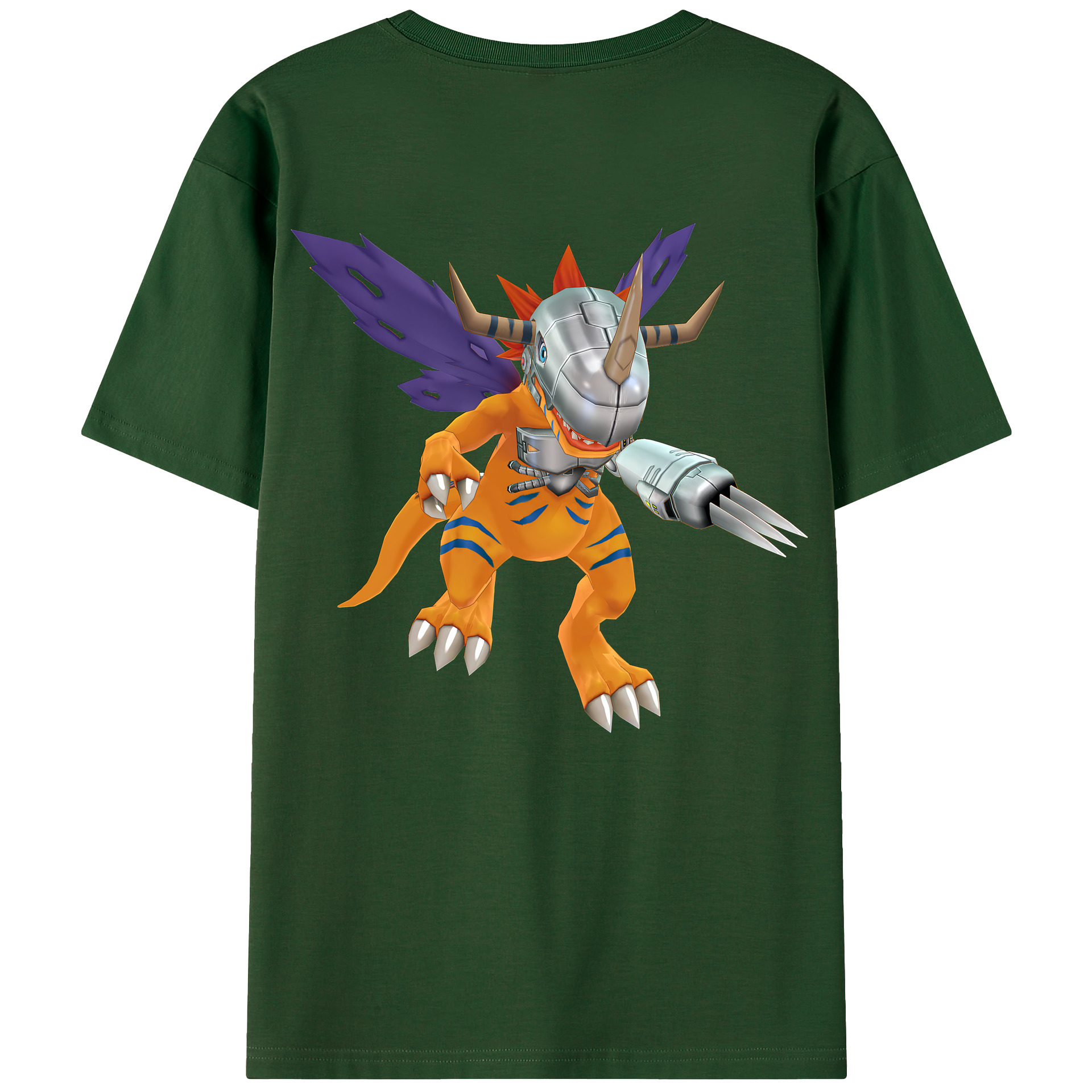 （画像用） Digimon デジタルモンスター/デジモン 綿100％半袖Tシャツ（背面プリント）